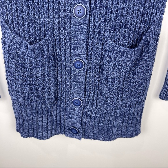 NEW American Eagle Long Cardigan Sweater Blue Pockets Knit Size Medium - Picture 7 of 8